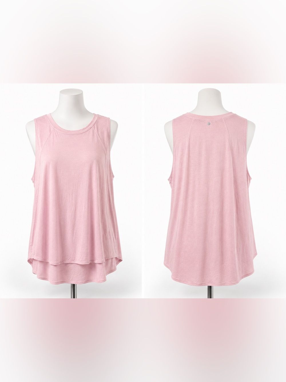 🌸 Yogalicious Blush Pink Luxe Soft Tank | 1X | Quiet Luxury